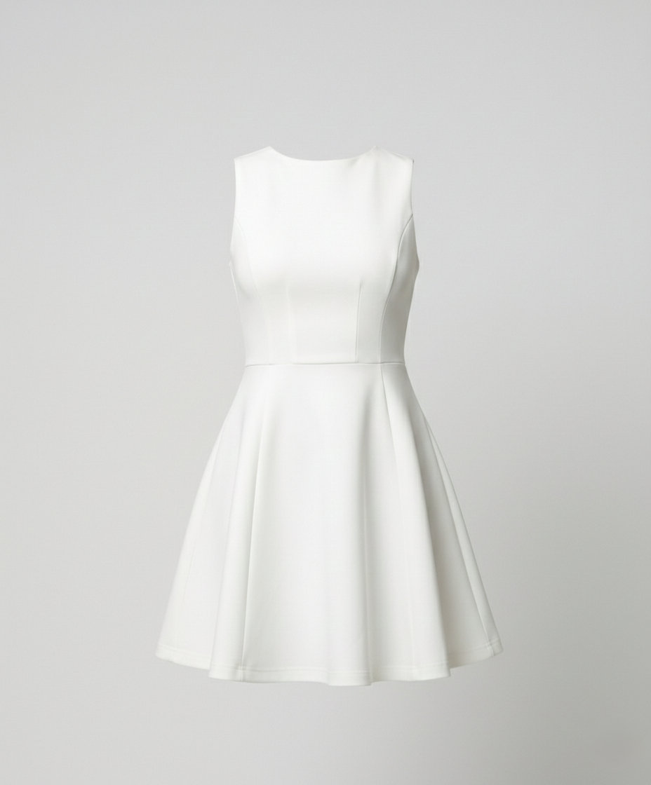 Damen A-Linie Kleid mit tailliertem Oberteil