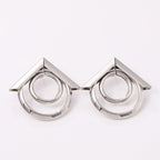 Damen Hängende Ohrringe mit elegantem, geschwungenem Ringdesign Tracht Nova