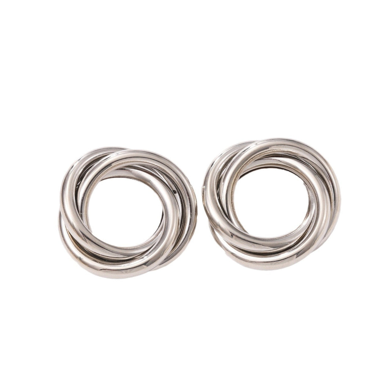 Damen Hängende Ohrringe mit elegantem, geschwungenem Ringdesign Tracht Nova