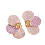 Damen Ohrclips im aufwendigen Blumenmuster Tracht Nova