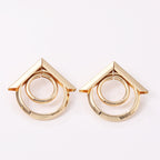 Damen Hängende Ohrringe mit elegantem, geschwungenem Ringdesign Tracht Nova