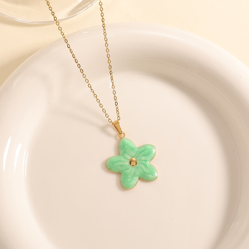 Damenkette mit aufwendig gestaltetem Blumenanhänger Tracht Nova