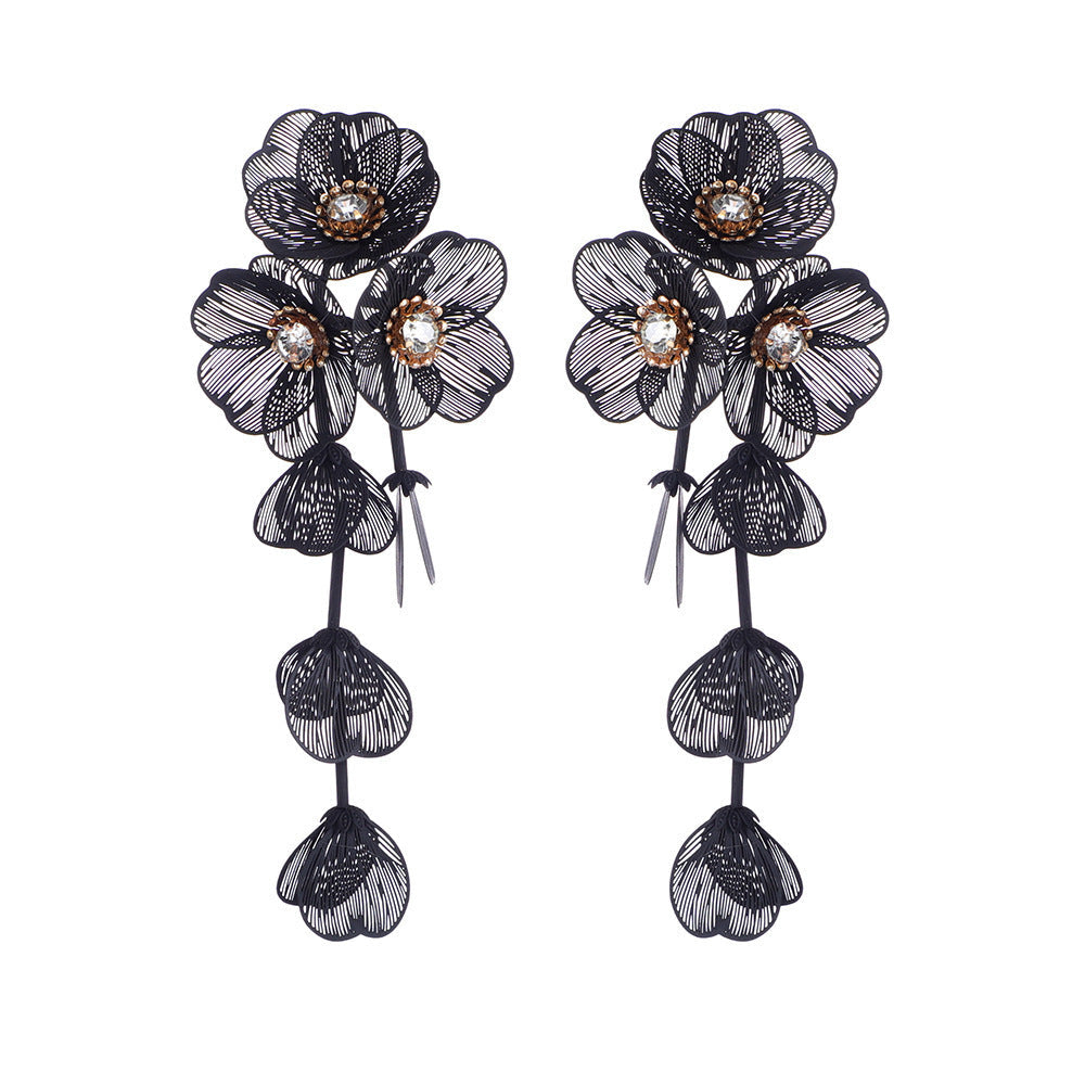 Damenohrringe im eleganten Blumen-Design Tracht Nova