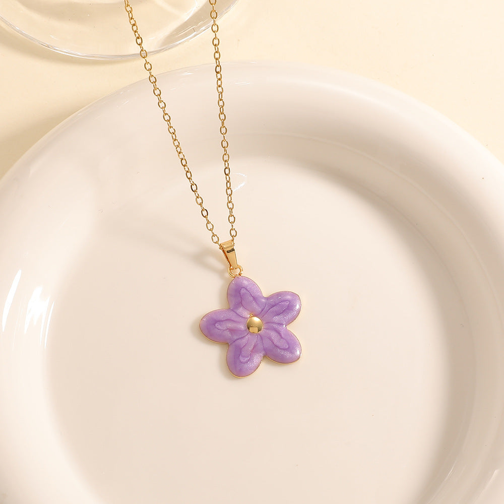 Damenkette mit aufwendig gestaltetem Blumenanhänger Tracht Nova