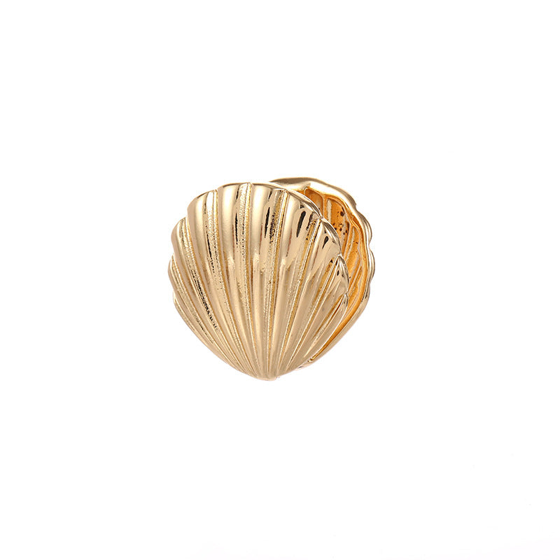 Damen Ohrclips im eleganten Muscheldesign Tracht Nova