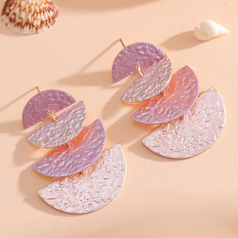 Damen Hängende Ohrringe im eleganten, geschichteten Design Tracht Nova