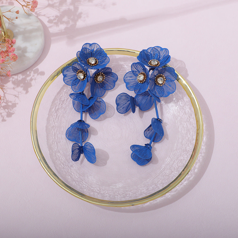 Damenohrringe im eleganten Blumen-Design Tracht Nova