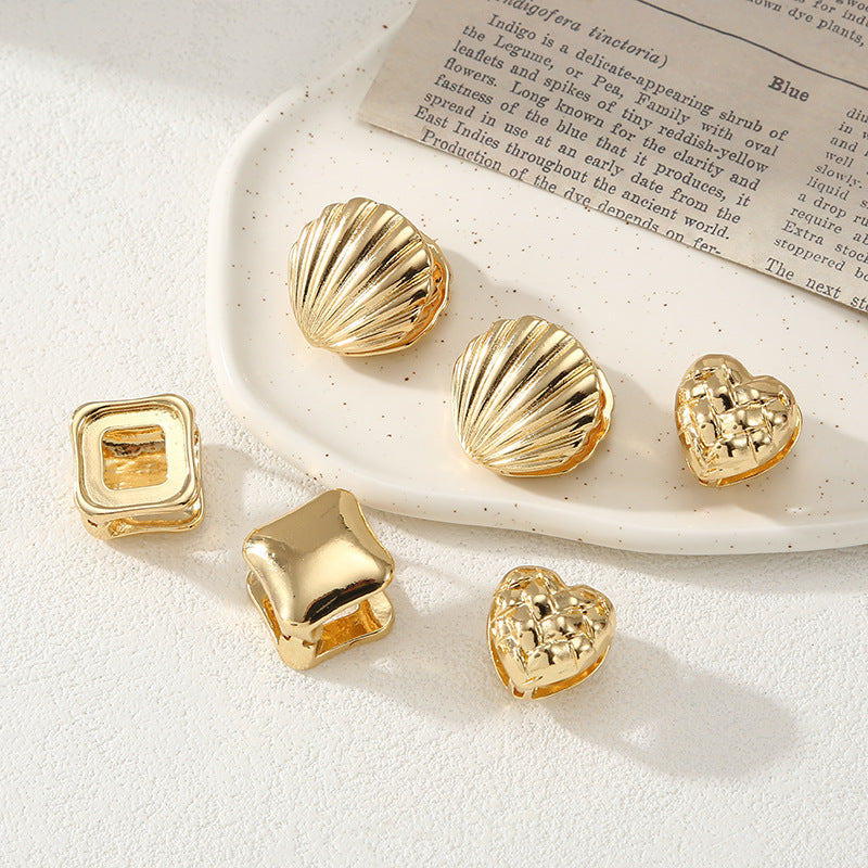 Damen Ohrclips im eleganten Muscheldesign Tracht Nova