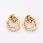 Damen Hängende Ohrringe mit elegantem, geschwungenem Ringdesign Tracht Nova