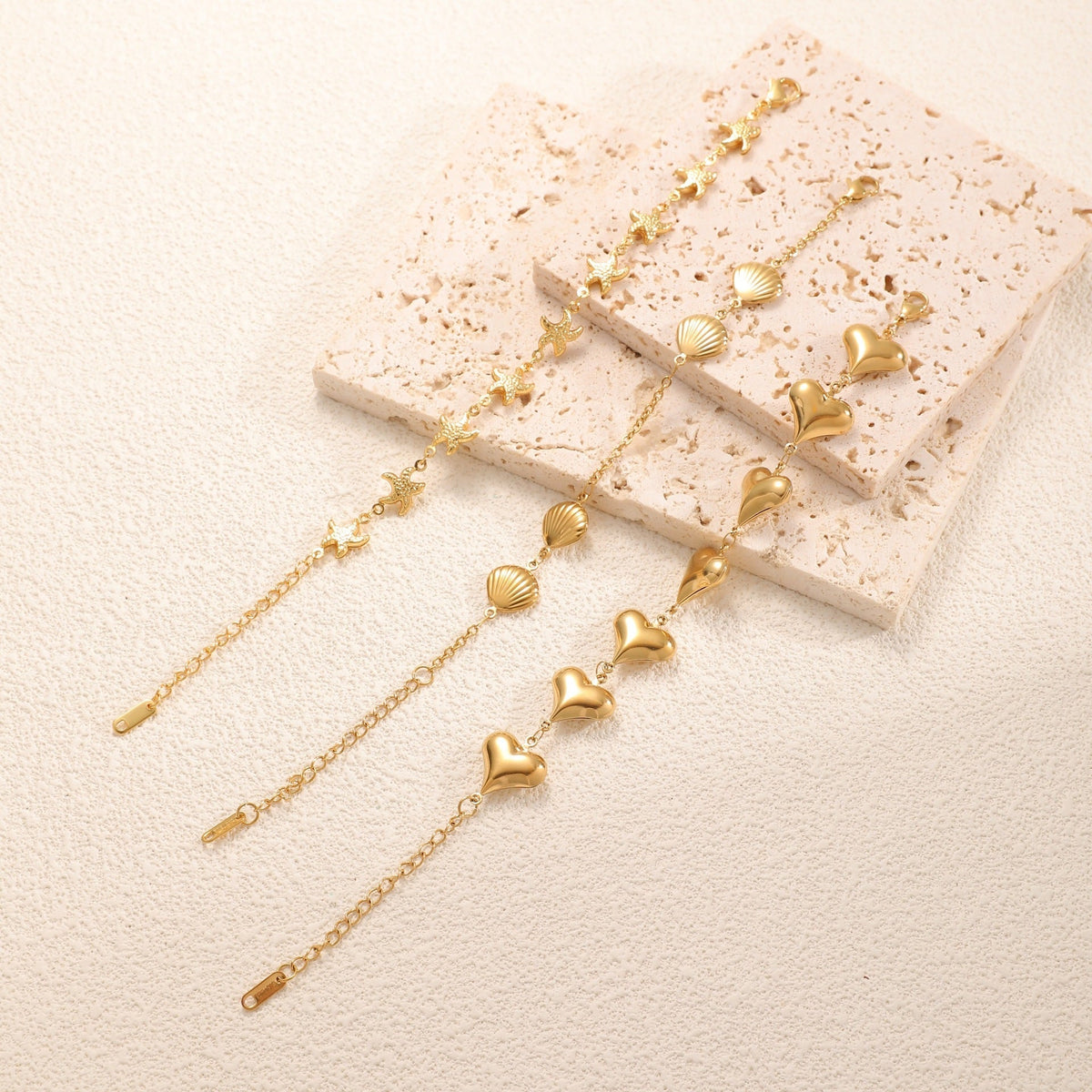 Damenarmband mit elegantem Herzdesign und feiner Gliederkette Tracht Nova