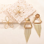 Damen Hängende Ohrringe im Künstlerischen Blumen Design Tracht Nova