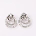 Damen Hängende Ohrringe mit elegantem, geschwungenem Ringdesign Tracht Nova