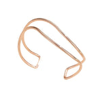 Damen Offenes Armband mit Kurven Design Tracht Nova